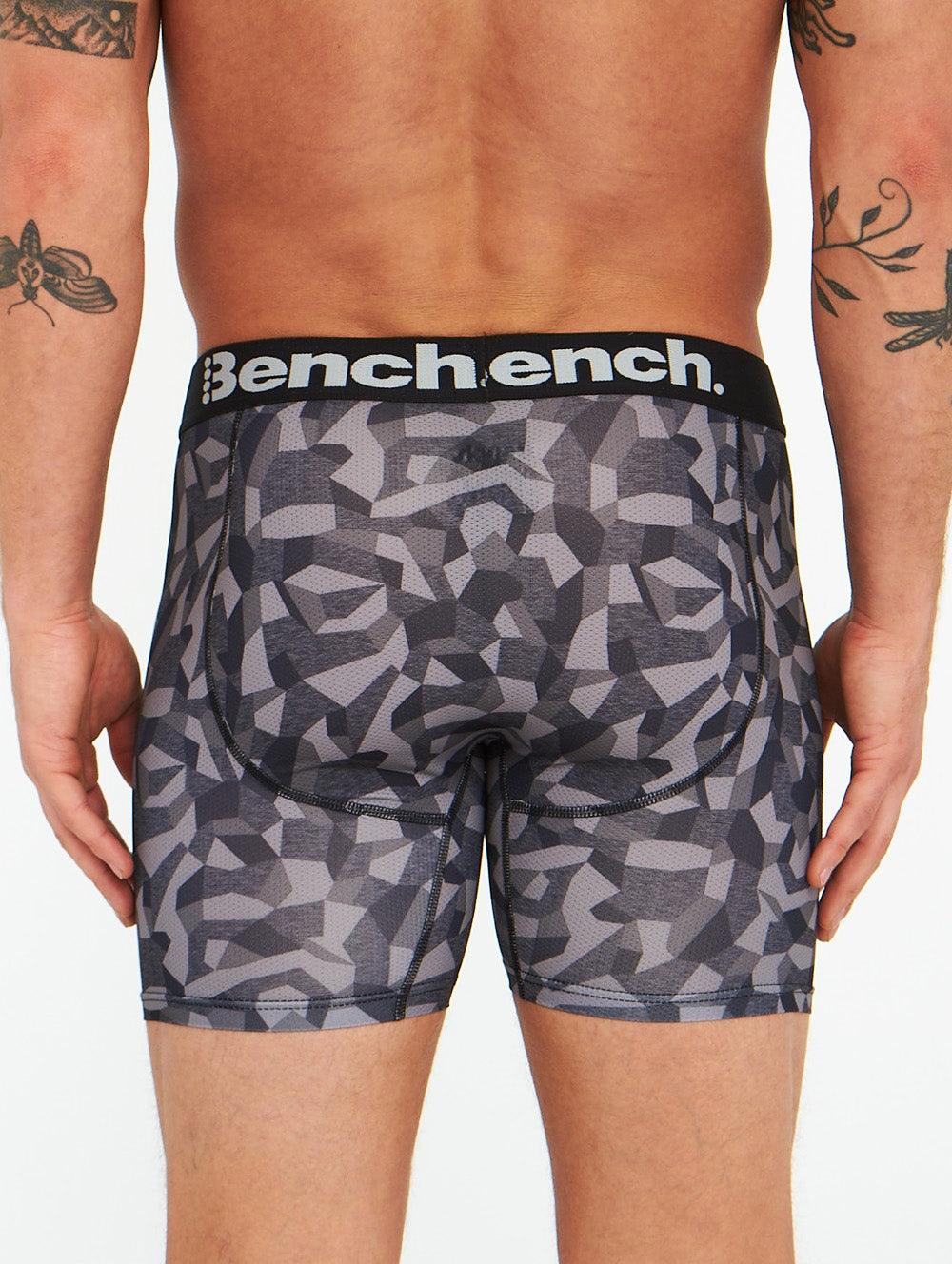 Mens Cubism 4-Dot Performance Boxer Briefs - 4 Pack - UMBN039 - Bench